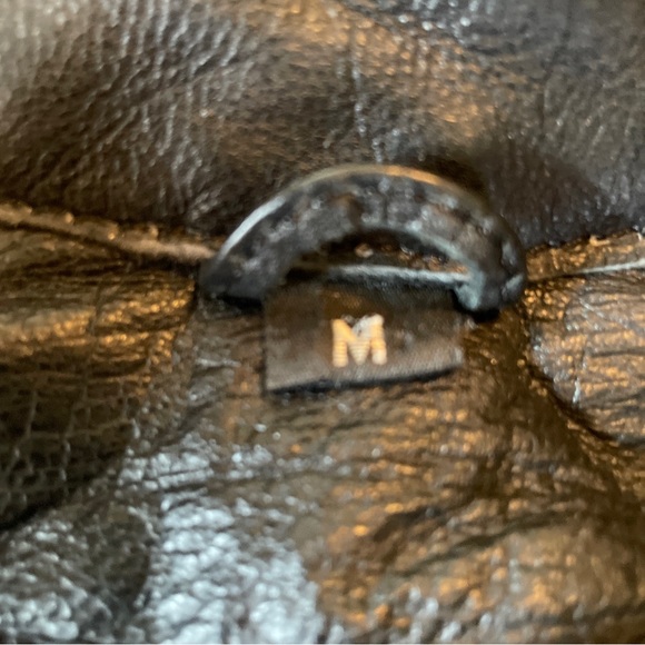 Vintage 80s Black Leather Jacket STUD Zip-Front YKK Silver HW Rock-N-Roll Biker - Picture 10 of 16